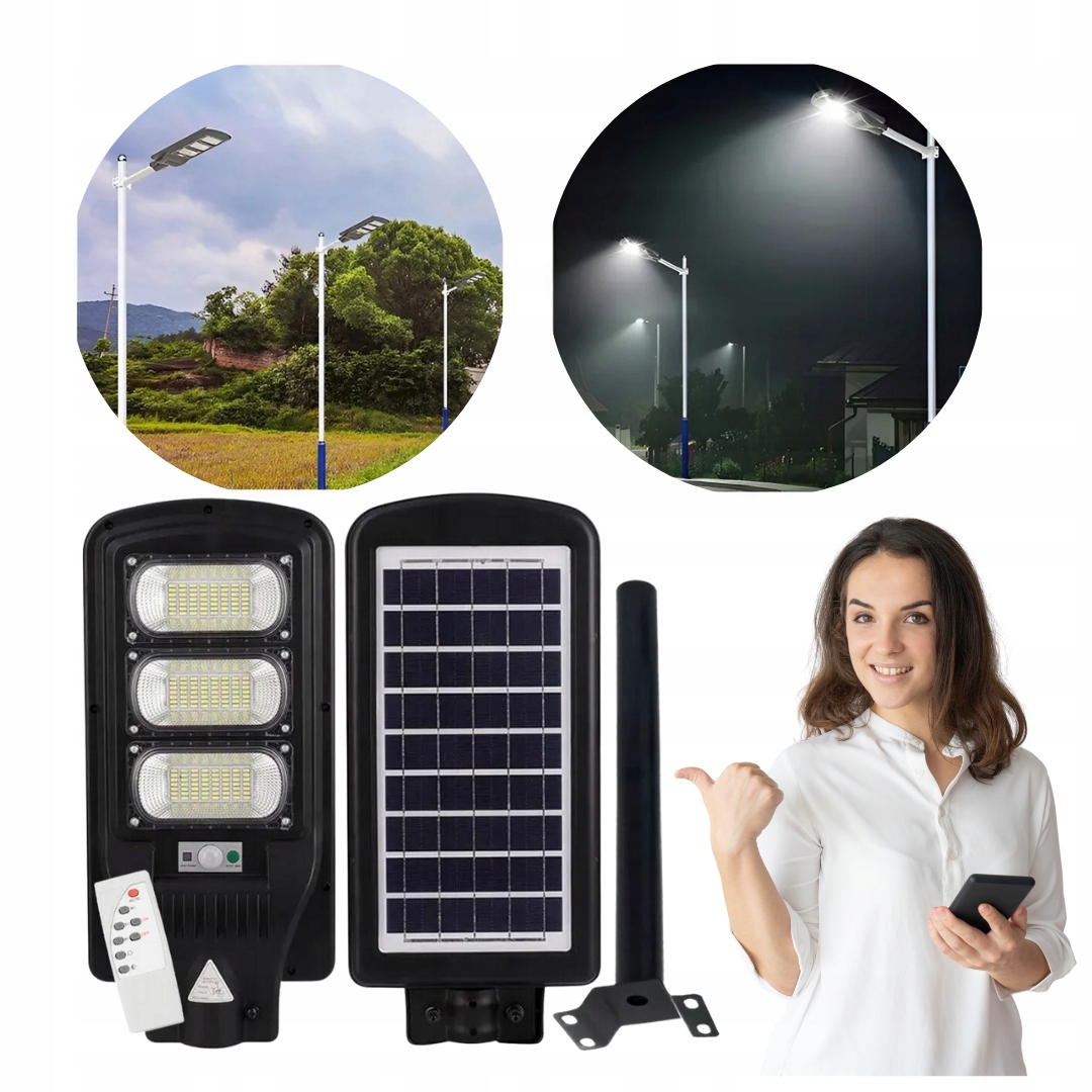 Pouličné svietidlo Hurtnet 1200 W 150000 lm na solárne napájanie